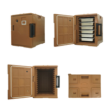 Commercial Professional Stainless Steel Food Pan Carriers With Four Wheels Rotational Economical Friendly Food Transport Carts For Sale