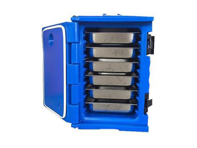 Commercial New Food Warmer Insulated Food Pan Carrier LLDPE Natural Material Thermal Food Transport Cart