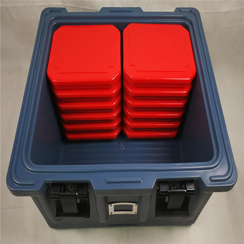 Food Insulated Turnover Box Plastic Lock Catch Food Insulation Boxes Holding Temperature More 8-12h