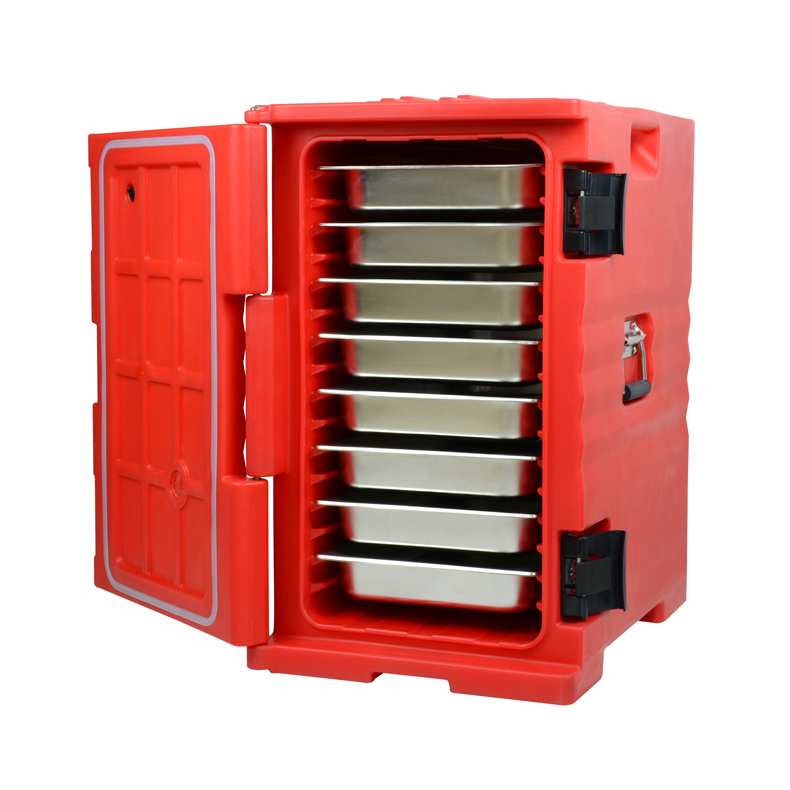 Hot And Cold Food Transport Containers Insulated Food Trolley / Food Grade PE Material 