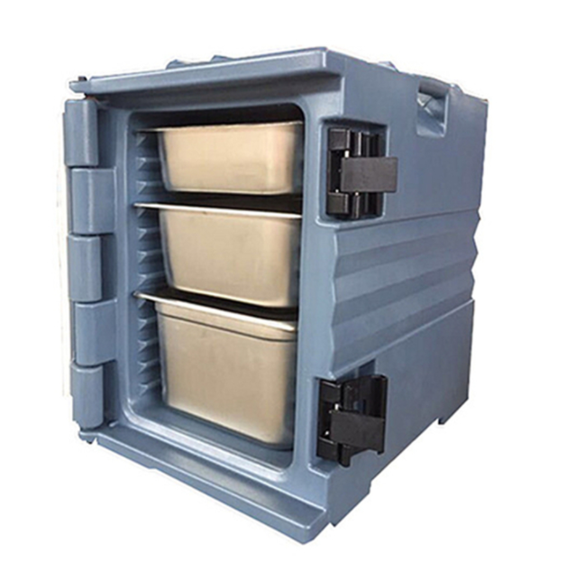 Commercial New Food Warmer Insulated Food Pan Carrier LLDPE Natural Material Thermal Food Transport Cart