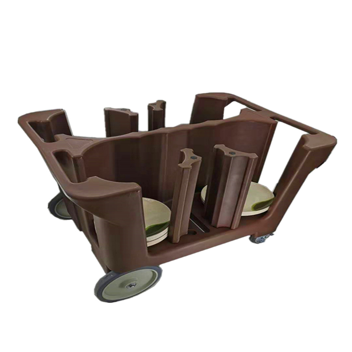 Adjustable Dish Caddy Dish Cart Dish Trolley