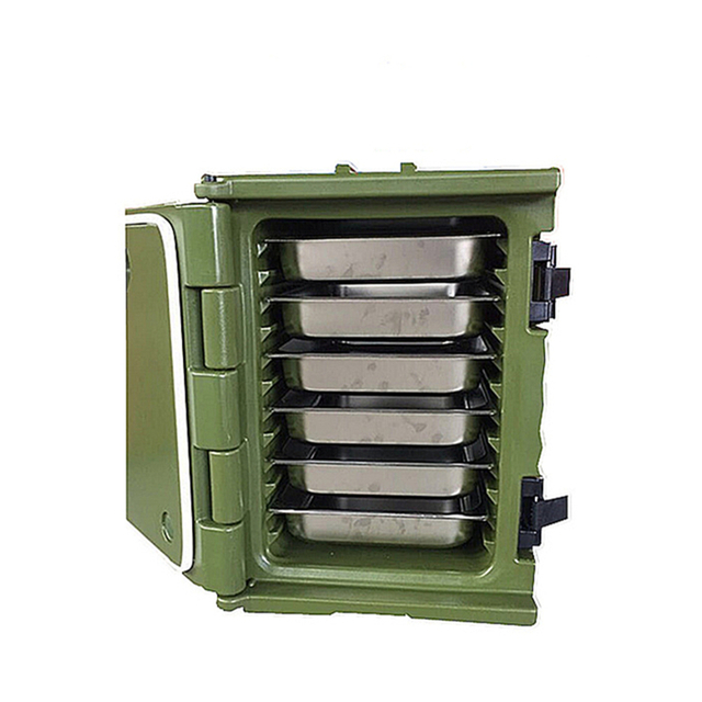 Economical Friendly Insulated Food Carrier With Stainless Steel Food Pan Food Transport Carts For Hotel